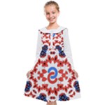  Im Fourth Dimension Adkps Strap Kids  Midi Sailor Dress