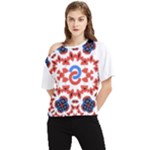 Im Fourth Dimension Adkps Strap One Shoulder Cut Out Tee
