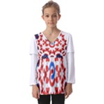  Im Fourth Dimension Adkps Strap Kids  V Neck Casual Top