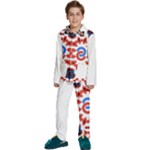  Im Fourth Dimension Adkps Strap Kids  Long Sleeve Velvet Pajamas Set