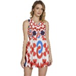 Im Fourth Dimension Adkps Strap Sleeveless High Waist Mini Dress