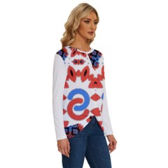 Long Sleeve Crew Neck Pullover Top 