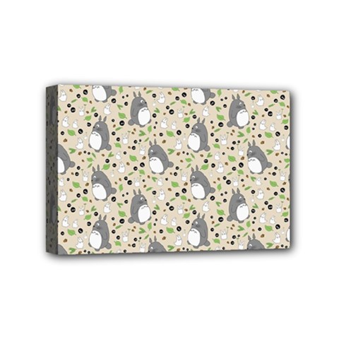Pattern My Neighbor Totoro Mini Canvas 6  x 4  (Stretched) from ArtsNow.com