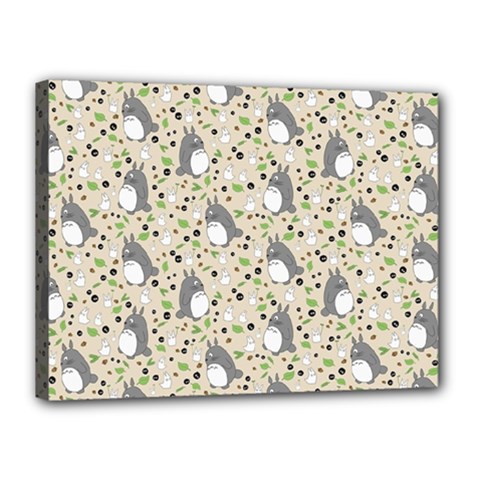 Pattern My Neighbor Totoro Canvas 16  x 12  (Stretched) from ArtsNow.com