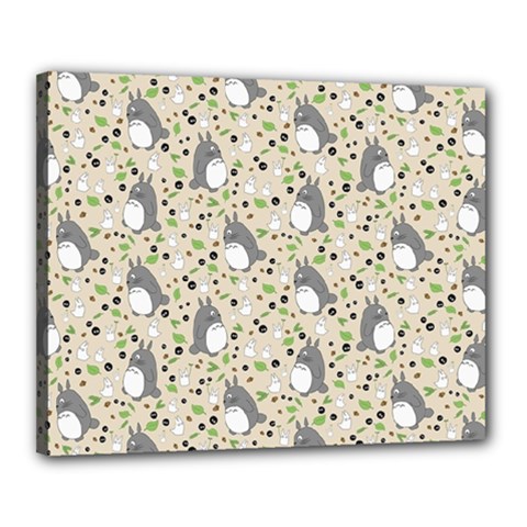 Pattern My Neighbor Totoro Canvas 20  x 16  (Stretched) from ArtsNow.com