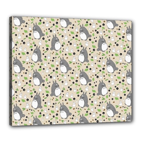 Pattern My Neighbor Totoro Canvas 24  x 20  (Stretched) from ArtsNow.com