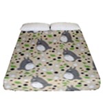 Pattern My Neighbor Totoro Fitted Sheet (Queen Size)