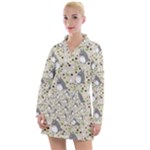 Pattern My Neighbor Totoro Women s Long Sleeve Casual Dress