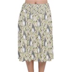 Pattern My Neighbor Totoro Velvet Flared Midi Skirt