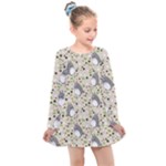 Pattern My Neighbor Totoro Kids  Long Sleeve Dress