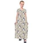 Pattern My Neighbor Totoro Kids  Short Sleeve Maxi Dress