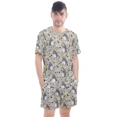 Men s Mesh T-Shirt and Shorts Set 
