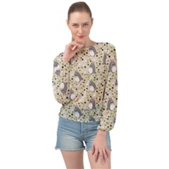 Banded Bottom Chiffon Top 