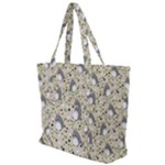 Pattern My Neighbor Totoro Zip Up Canvas Bag