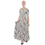 Pattern My Neighbor Totoro Half Sleeves Maxi Dress