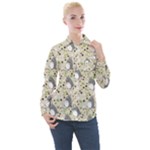 Pattern My Neighbor Totoro Women s Long Sleeve Pocket Shirt