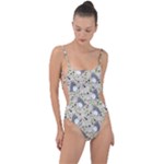 Pattern My Neighbor Totoro Tie Strap One Piece Swimsuit