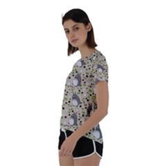 Short Sleeve Open Back T-Shirt 