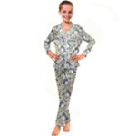 Pattern My Neighbor Totoro Kid s Satin Long Sleeve Pajamas Set