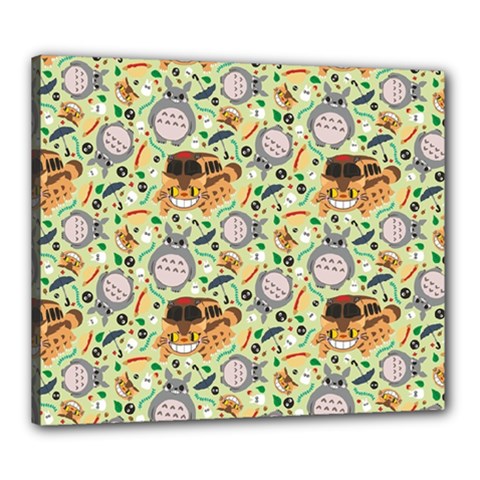 My Neighbor Totoro Pattern Canvas 24  x 20  (Stretched) from ArtsNow.com