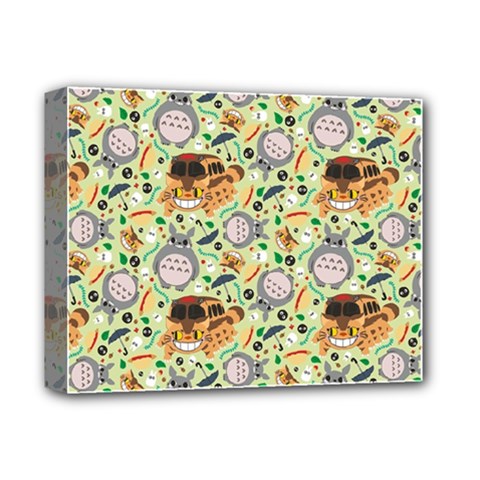 My Neighbor Totoro Pattern Deluxe Canvas 14  x 11  (Stretched) from ArtsNow.com