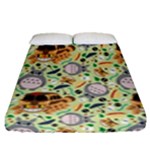 My Neighbor Totoro Pattern Fitted Sheet (Queen Size)