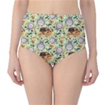 My Neighbor Totoro Pattern Classic High-Waist Bikini Bottoms