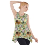 My Neighbor Totoro Pattern Side Drop Tank Tunic