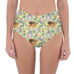 My Neighbor Totoro Pattern Reversible High-Waist Bikini Bottoms