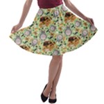 My Neighbor Totoro Pattern A-line Skater Skirt