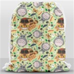 My Neighbor Totoro Pattern Drawstring Bag (Large)