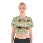 My Neighbor Totoro Pattern Cotton Crop Top