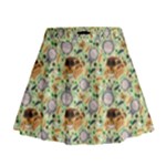 My Neighbor Totoro Pattern Mini Flare Skirt