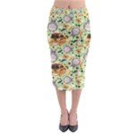 My Neighbor Totoro Pattern Midi Pencil Skirt