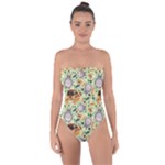 My Neighbor Totoro Pattern Tie Back One Piece Swimsuit