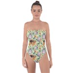 My Neighbor Totoro Pattern Tie Back One Piece Swimsuit