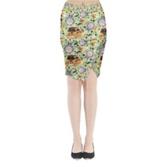 My Neighbor Totoro Pattern Midi Wrap Pencil Skirt from ArtsNow.com