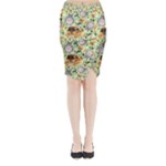 My Neighbor Totoro Pattern Midi Wrap Pencil Skirt