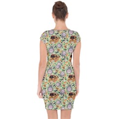 Capsleeve Drawstring Dress  