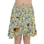 My Neighbor Totoro Pattern Chiffon Wrap Front Skirt