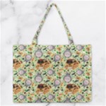 My Neighbor Totoro Pattern Zipper Medium Tote Bag