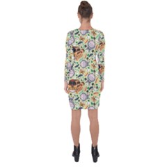 Asymmetric Cut-Out Shift Dress 