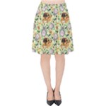 My Neighbor Totoro Pattern Velvet High Waist Skirt