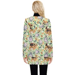 Button Up Hooded Coat  