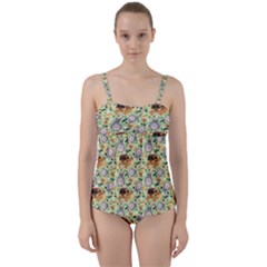 Twist Front Tankini Set 