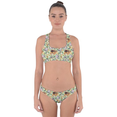 My Neighbor Totoro Pattern Cross Back Hipster Bikini Set from ArtsNow.com