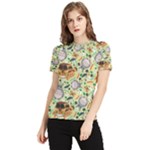 My Neighbor Totoro Pattern Women s Short Sleeve Rash Guard