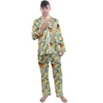 My Neighbor Totoro Pattern Men s Long Sleeve Satin Pajamas Set