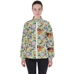 My Neighbor Totoro Pattern Women s High Neck Windbreaker