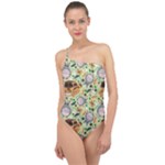 My Neighbor Totoro Pattern Classic One Shoulder Swimsuit